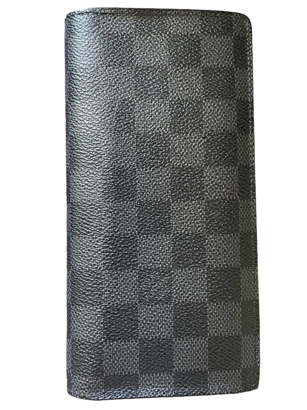 Louis Vuitton Portefeuille Black Damier Graphite Brazza Long Wallet